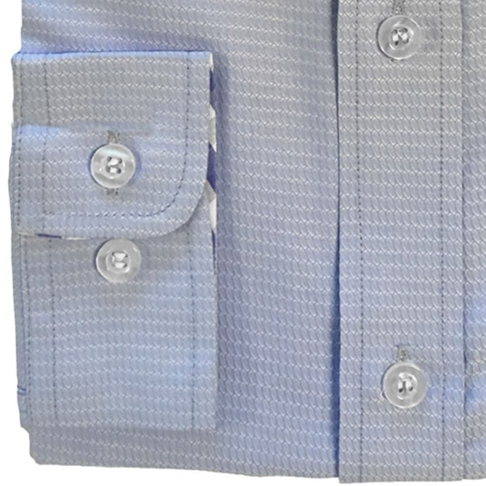 Poshers Exclusive! Boys Perry Ellis Dress Shirt w/ Tie Slim Fit, Grey - Picture 3 of 4